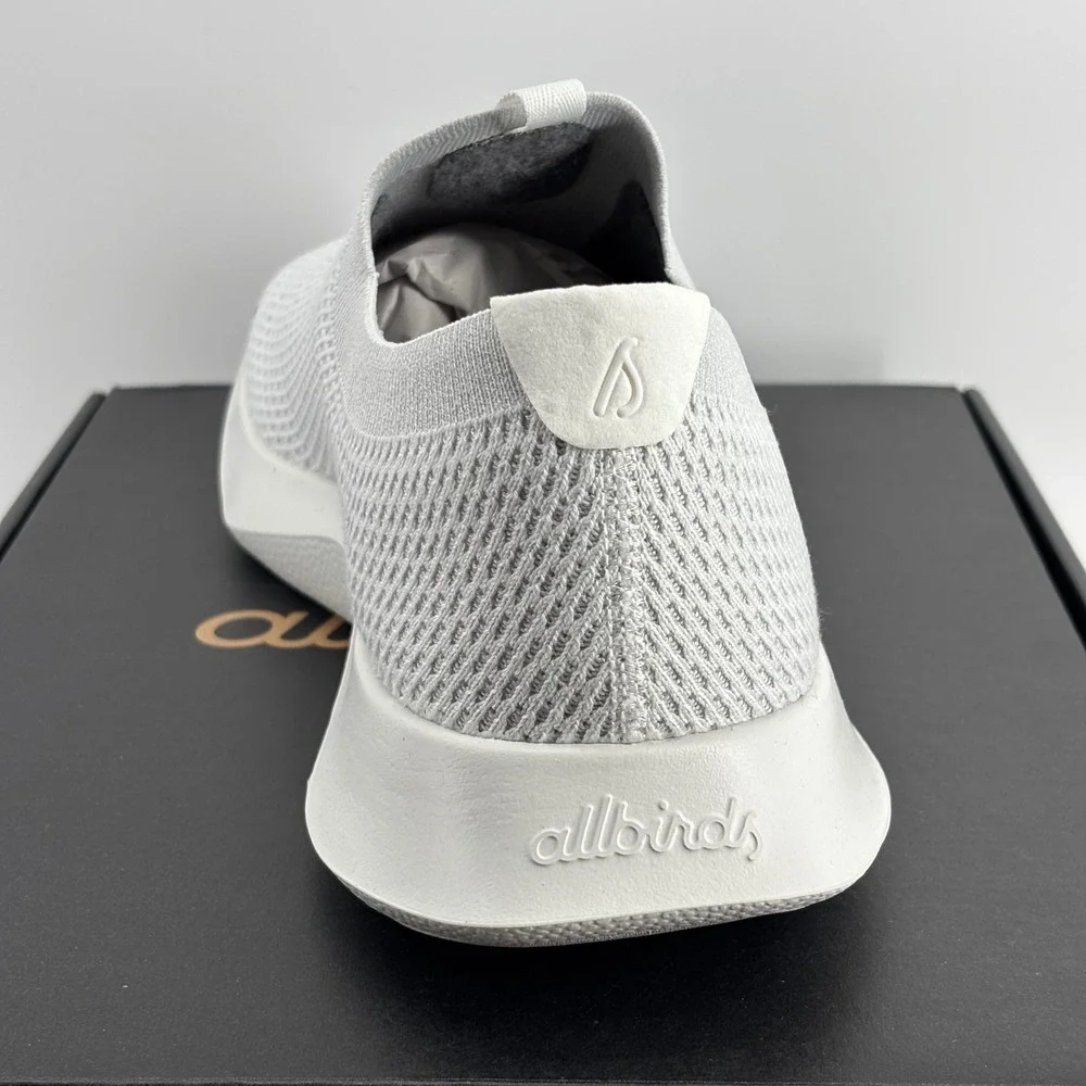 Allbirds Tree Dasher Relay Mens 12 Blizzard White Slip On Running Shoes New